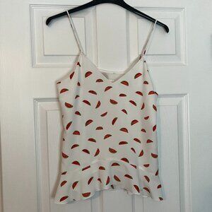 cooper & ella: Watermelon print spaghetti strap top (size small)